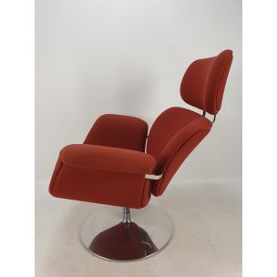 Vintage Tulip Chair & Ottoman by Pierre Paulin for Artifort, 1980s