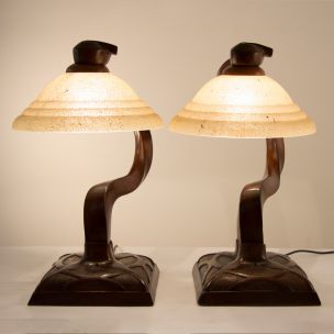 Pair of vintage table lamps