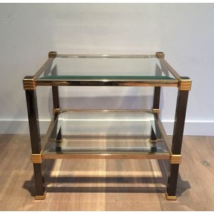 Pair of vintage chrome design side table