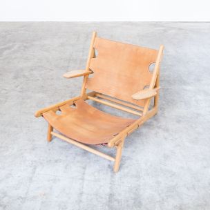 Vintage Børge Mogensen Hunting Chair model 2229 for Fredericia Stolefabrik