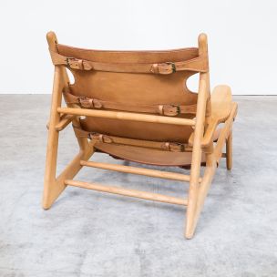 Vintage Børge Mogensen Hunting Chair model 2229 for Fredericia Stolefabrik