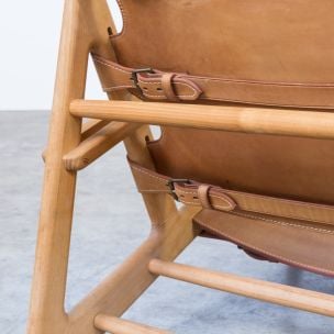 Vintage Børge Mogensen Hunting Chair model 2229 for Fredericia Stolefabrik