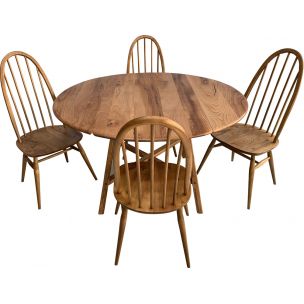 Vintage oak dinning set by Ercol 1960