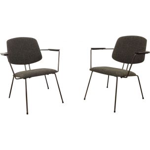 Vintage set of 2 chairs by Rudolf Wolf for Elsrijk 1956