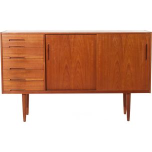 Vintage teak chest of drawers by Nils Jonsson 1960