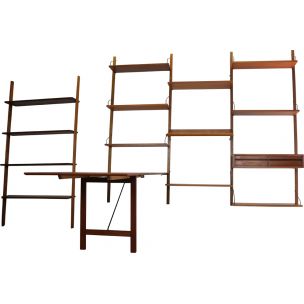 Vintage Danish Modern teak wall unit by Poul Cadovius for Cado