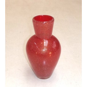 Vintage-Vase aus mundgeblasenem Kristallglas von Archimedes Seguso, 1960