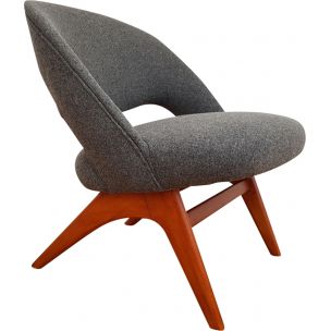 Vintage Scandinavian armchair in wool