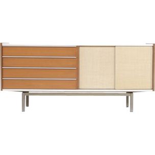 Vintage sideboard for EFA in mahogany and aluminium 1960