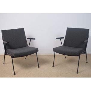 Suite de 2 fauteuils vintage Oase par Wim Rietveld