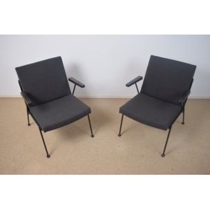 Suite de 2 fauteuils vintage Oase par Wim Rietveld