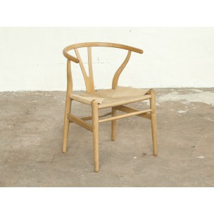 Set of 6 wishbone chairs in oak, Hans WEGNER - 1950s