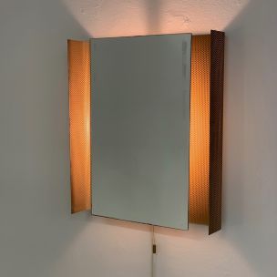Vintage perforated mirror by Floris Fiedeldij for Artimeta