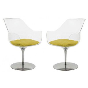 Pair of "champagne" chairs, Estelle LAVERNE - 1950s