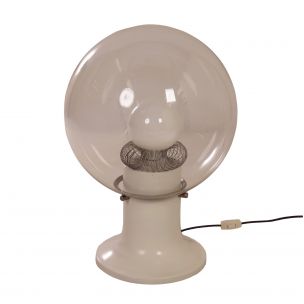 Vintage glass table lamp, 1970