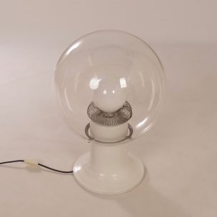Lampada da tavolo in vetro vintage, 1970