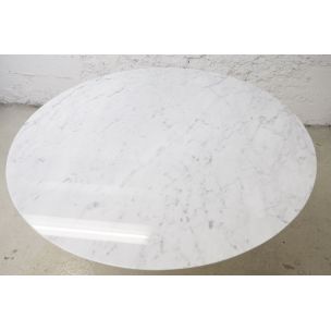 Vintage Tulip table in Carrara Marble Saarinen Knoll edition 1970 