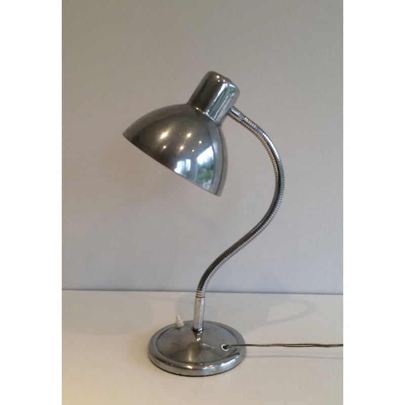 Lampe de table vintage chromée flexible, 1960