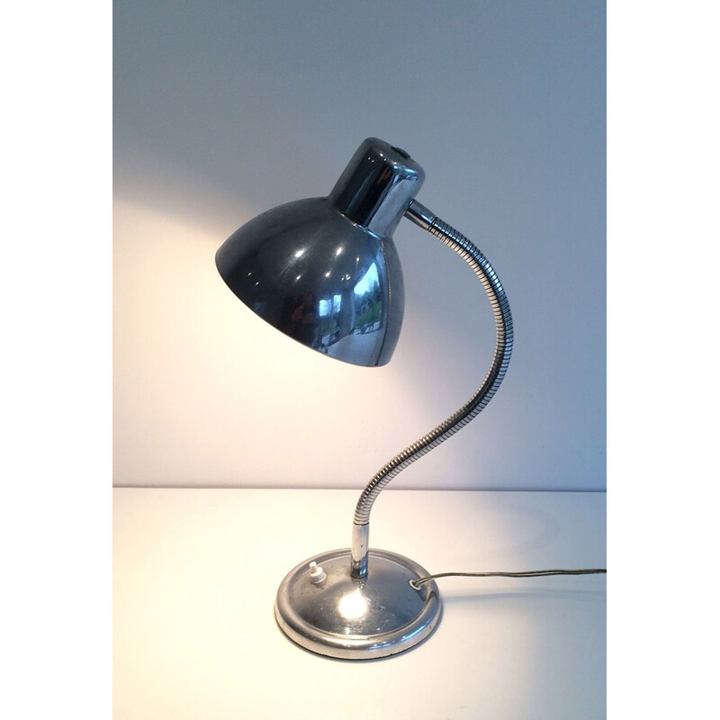 Vintage chrome-plated flexible table lamp, 1960
