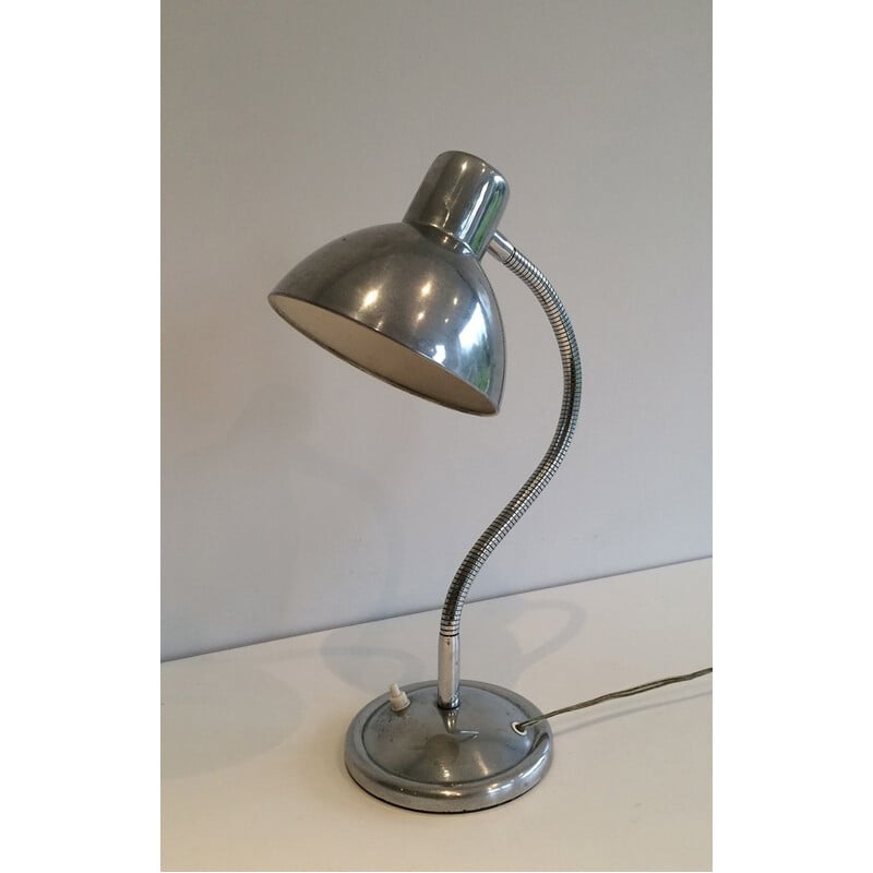 Lampe de table vintage chromée flexible, 1960