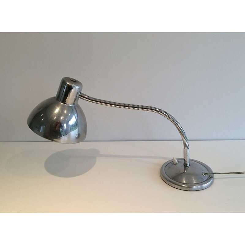 Lampe de table vintage chromée flexible, 1960