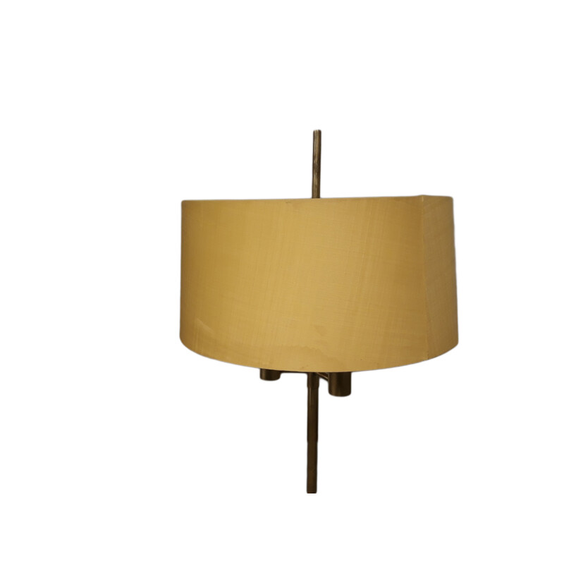 Vintage scandinavian floor lamp in brass 1950s