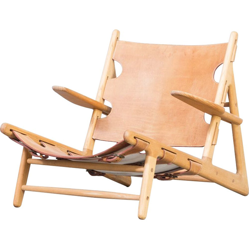 Vintage Børge Mogensen Hunting Chair model 2229 for Fredericia Stolefabrik