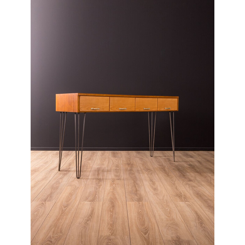 Vintage desk for Rürup in oakwood and glass 1950s