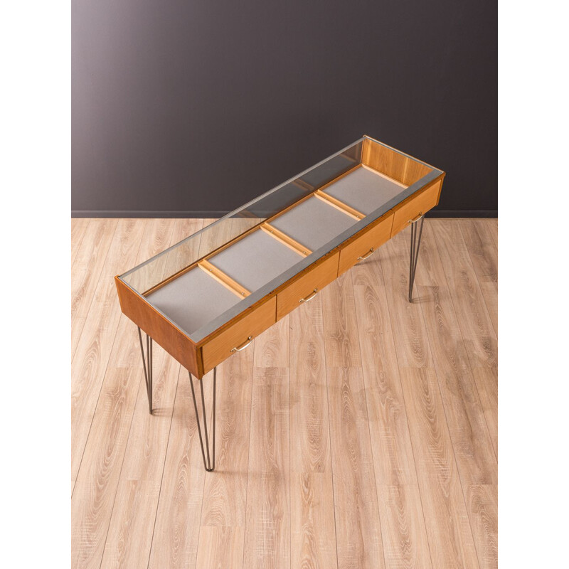 Vintage desk for Rürup in oakwood and glass 1950s