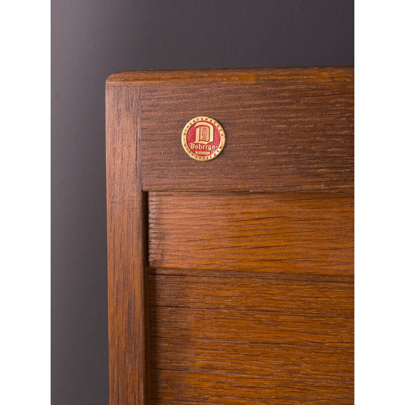 Armoire vintage déroulante pour Dobergo en bois de chêne 1930