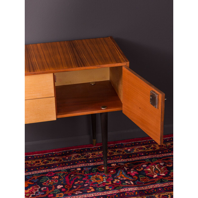 Vintage german chest of drawers in ashwood and walnut 1950s