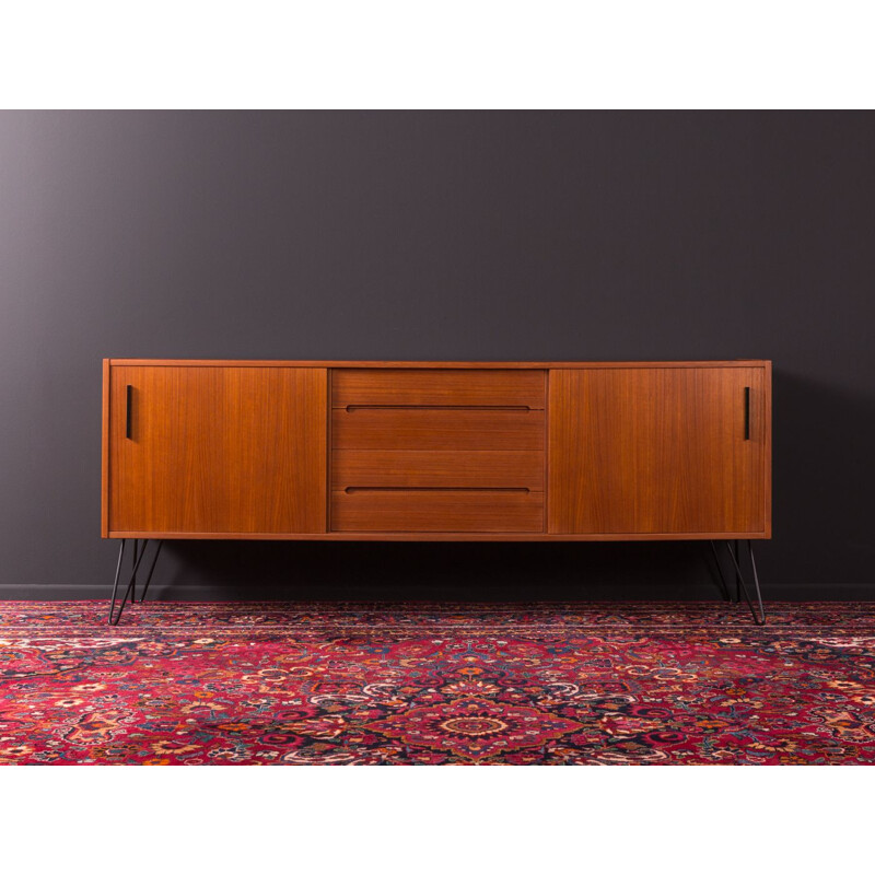 Vintage scandinavian sideboard for Troeds in teakwood and steel 1960s