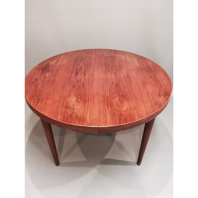 Scandinavian vintage table in teakwood 1950