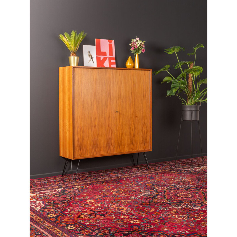 Vintage walnut chest of drawers 1950s