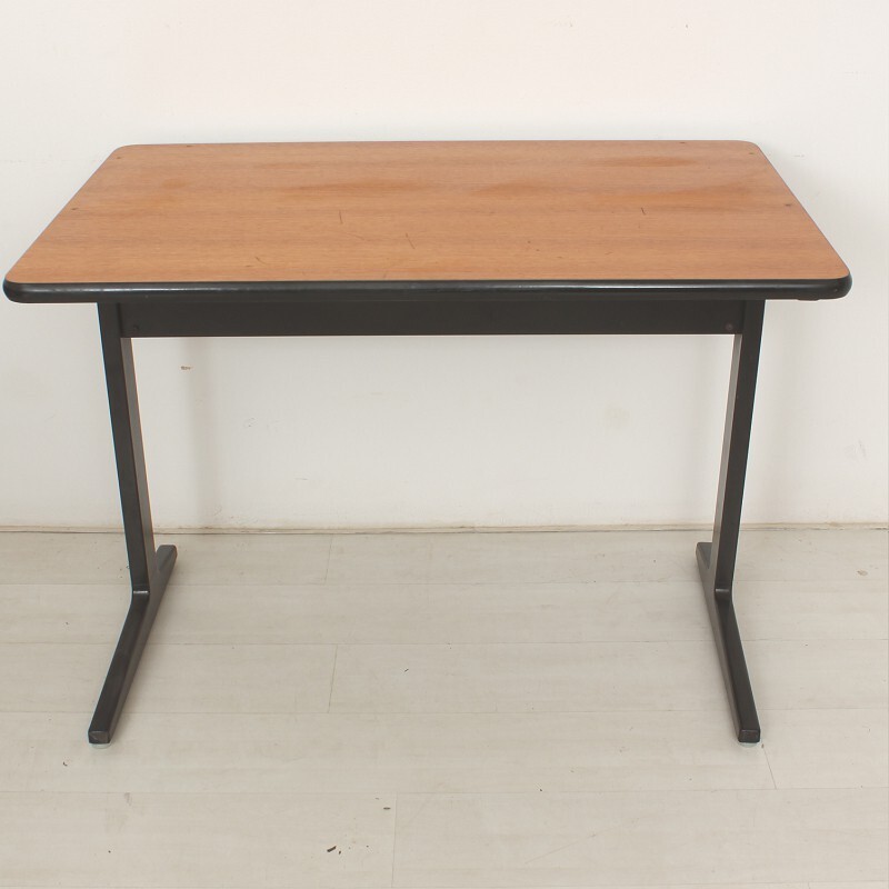 Herman Miller wooden and metal desk, Robert PROPST - 1950s