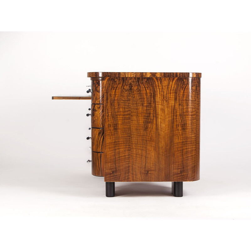 Vintage desk H-178 by Jindrich Halabala for UP Zavody, 1930s