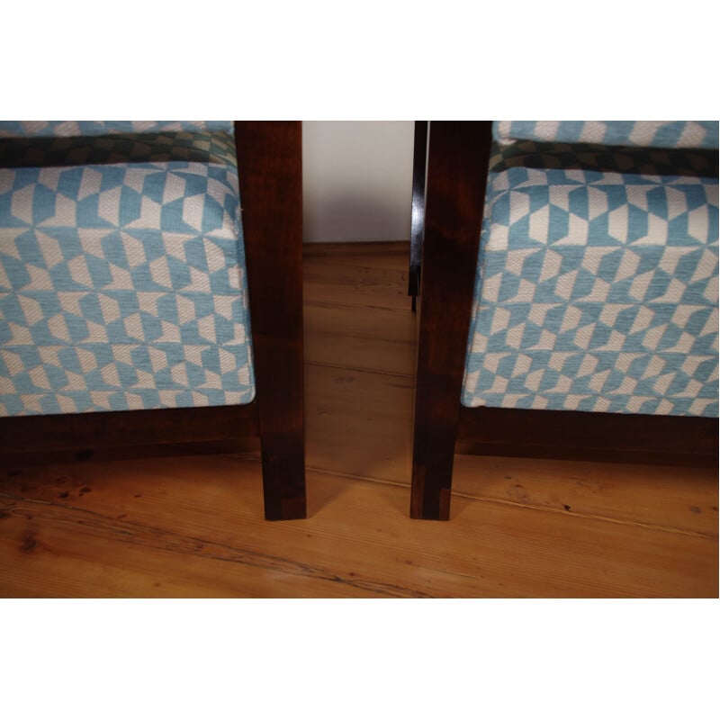 Set of 2 vintage armchairs 1920s