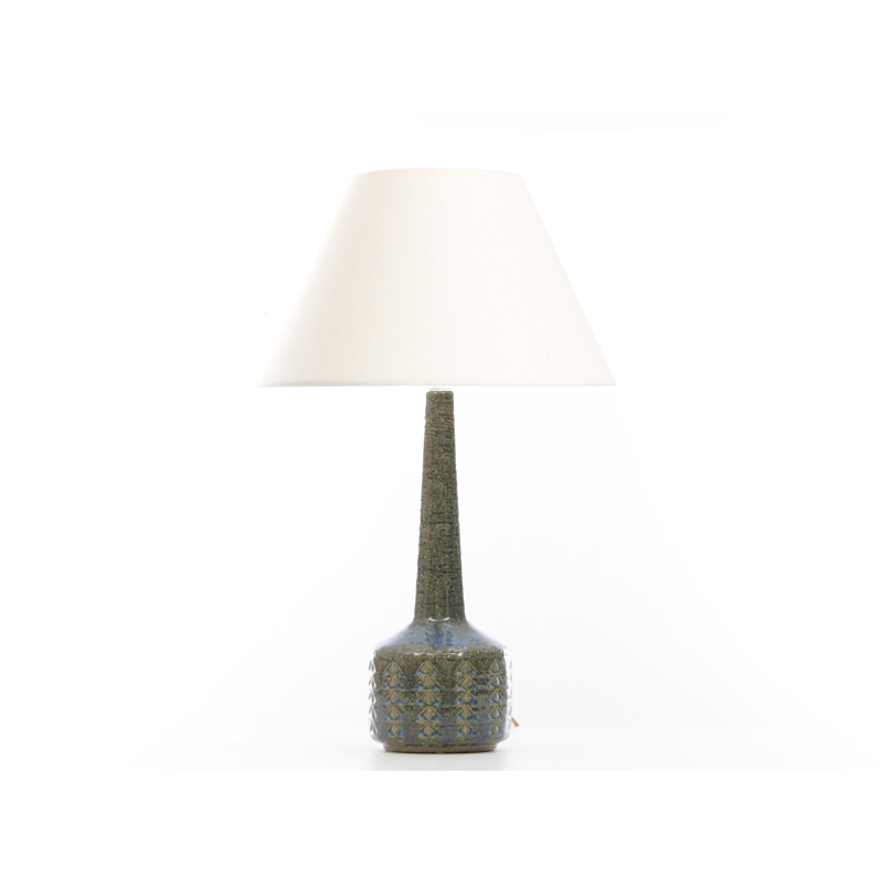 Vintage scandinavian lamp for Palshus in blue and green ceramic 1960