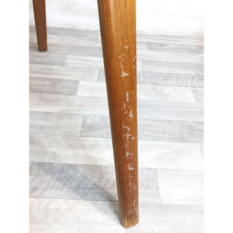 Table vintage bow wood pour Steiner en bois 1960