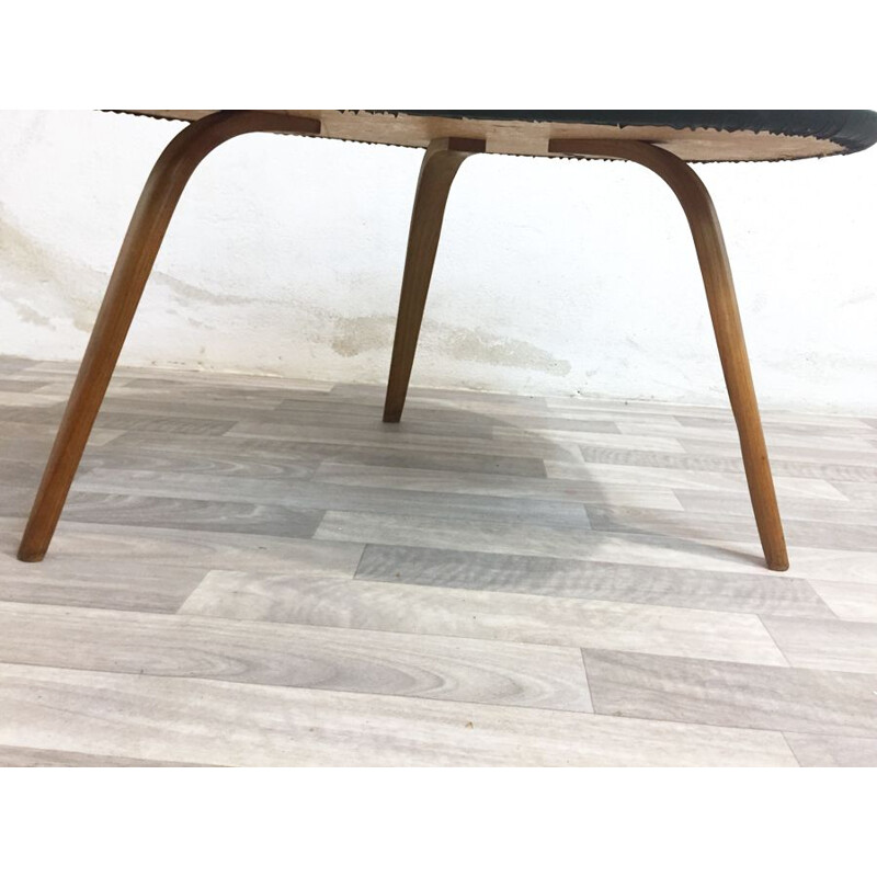 Vintage scandinavian coffee table for Steiner in wood 1960