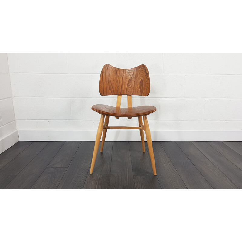 Vintage Butterfly chair for Ercol in elmwood and beechwood 1960s