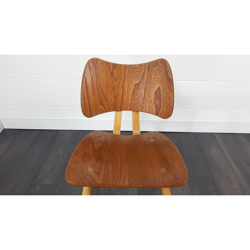 Vintage Butterfly chair for Ercol in elmwood and beechwood 1960s