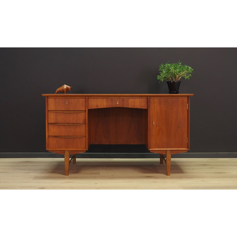 Vintage Danish desk in teak from the 60s