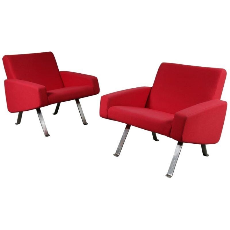 Pair of armchairs by Joseph Andre Motte for Artifort, Netherlands,1965