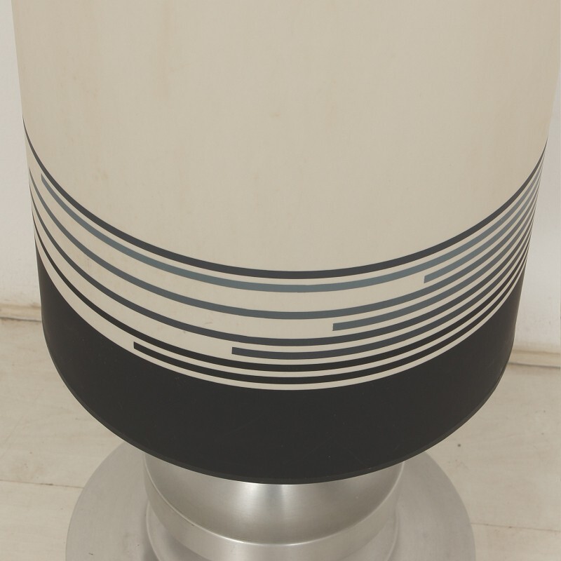 Vintage aluminum and plastic floor lamp - 1970s