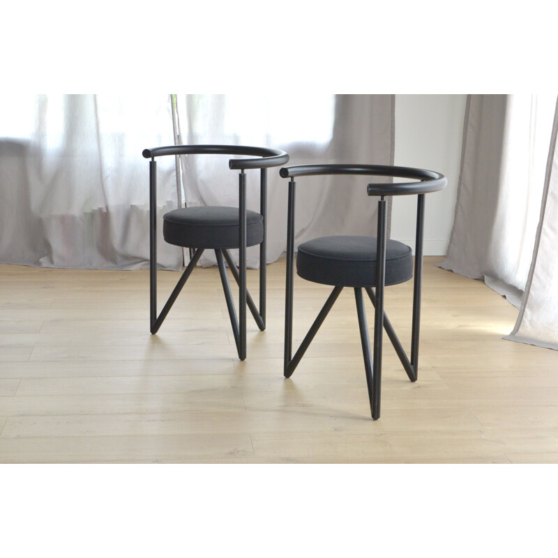 Set of 4 vintage chair Miss Dorn by Philippe Starck 1982