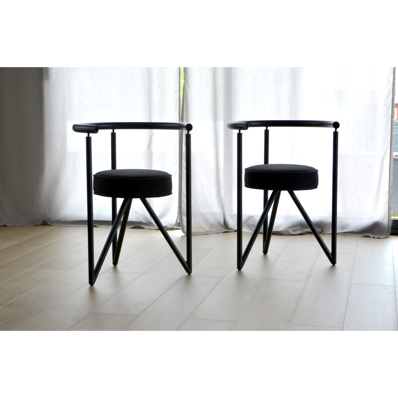 Set of 4 vintage chair Miss Dorn by Philippe Starck 1982