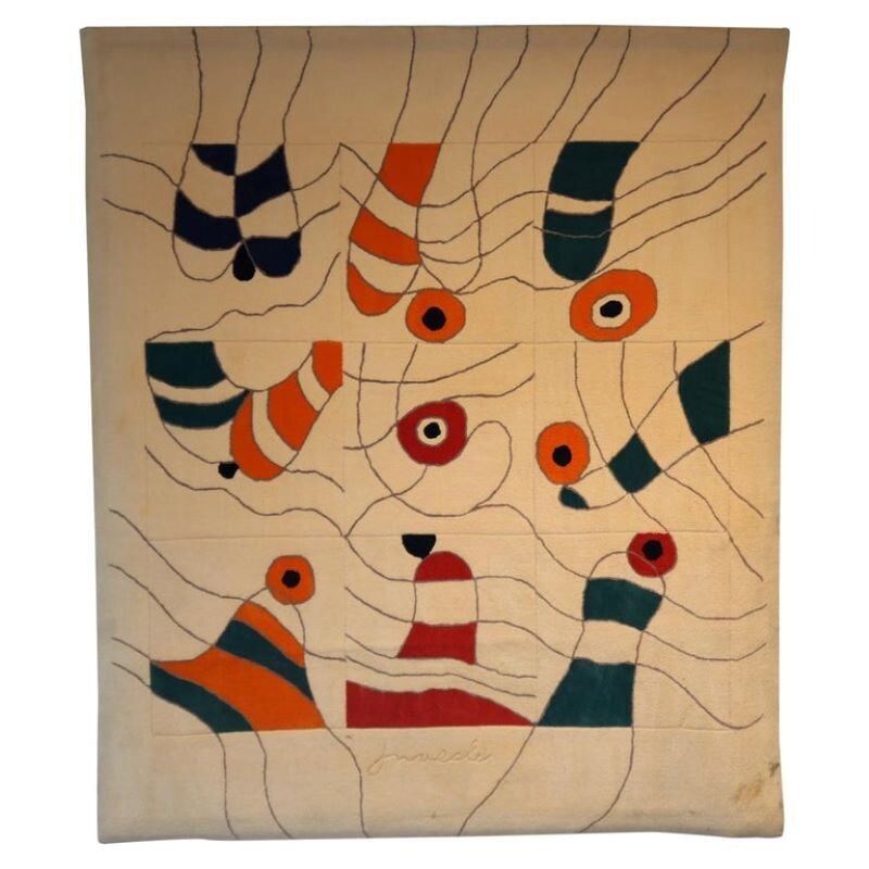 Vintage Jan Snoeck Wall-Mounted Rug