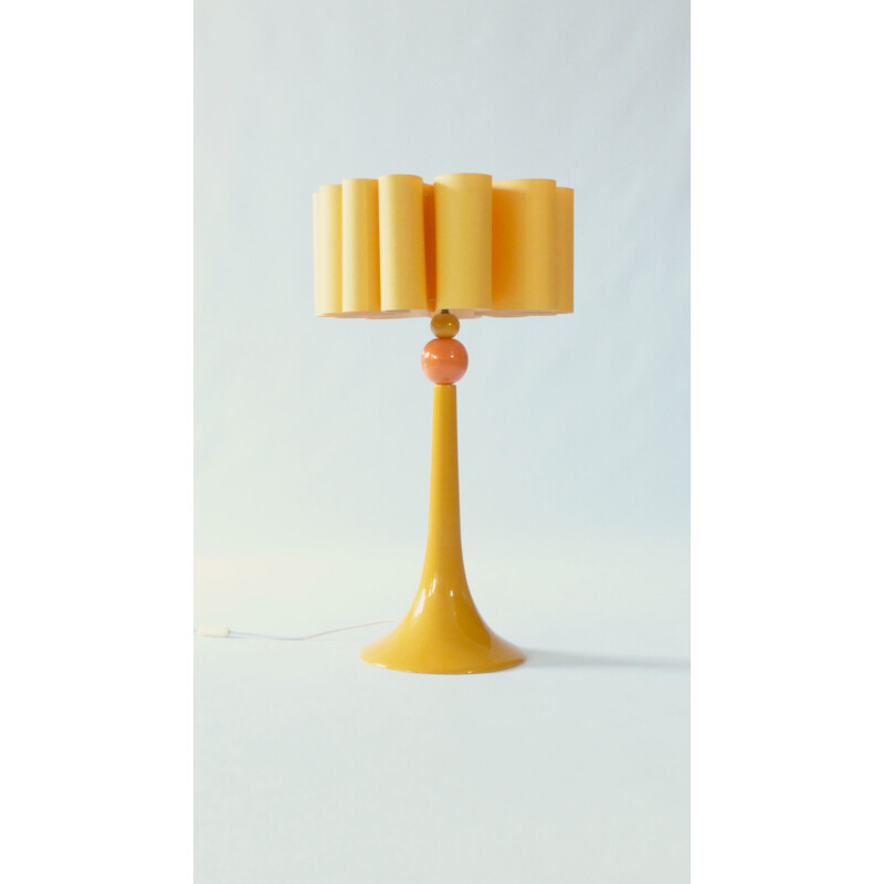 Vintage ceramic table lamp by Louis Drimmer 1970