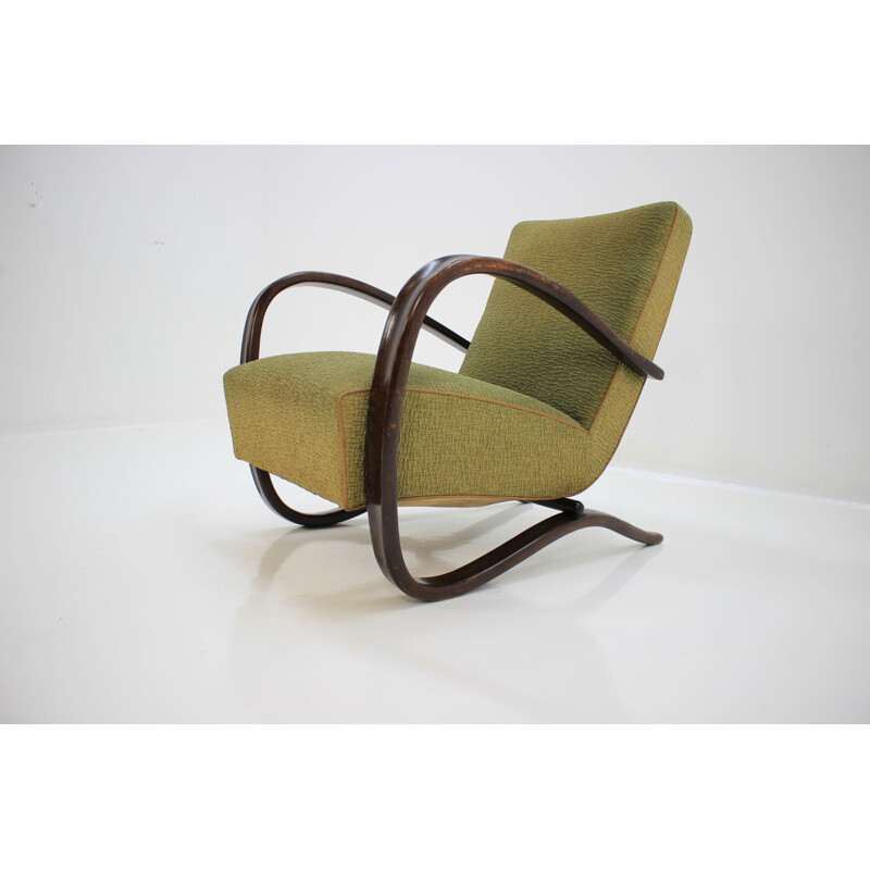 Fauteuil vintage H269 par Jindrich Halabala pour Up Zavody 1940